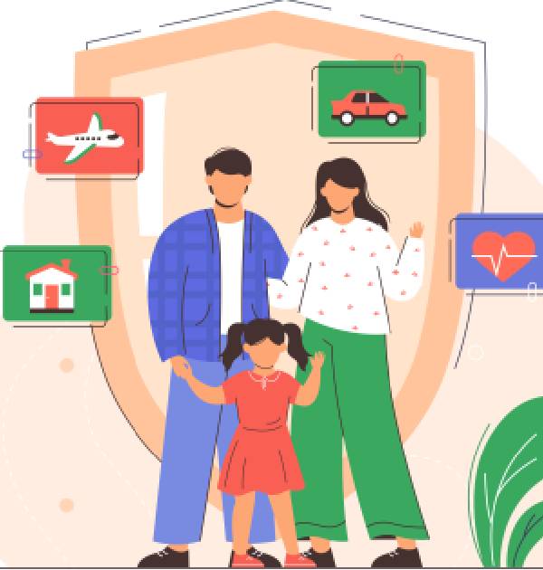 Family Protected by Insurance